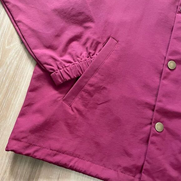 Doom Sayers Club Snake Shake Coaches Vinyl Jacket Skate Maroon Small - Picture 4 of 8